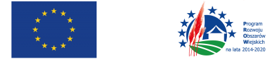 Logotypy: Unia Europejska, PROW 2014-2020